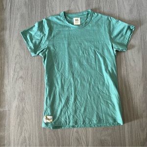 Tracksmith harrier short sleeve tee in spruce